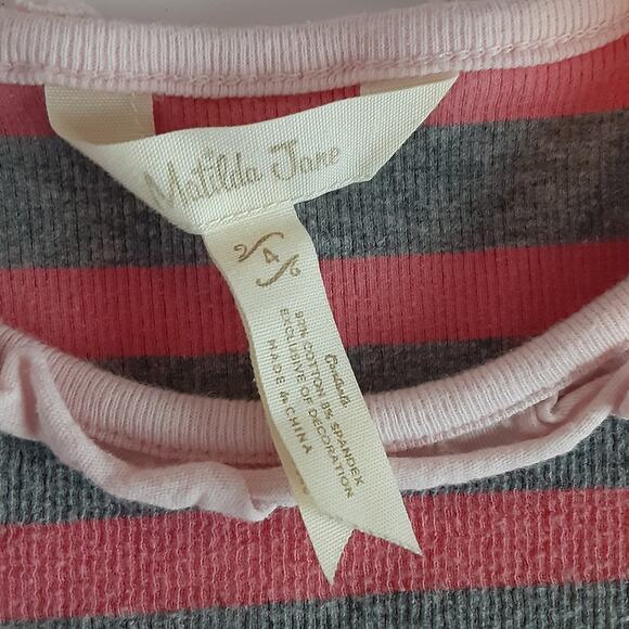 Matilda Jane Arcade Cookie Tank Tops 3pc Lot Ruffle Girls 4T Travel Log Shirt - Picture 12 of 16